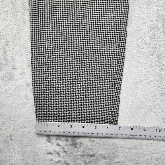 Old Navy Pants Womens 14 Black Gray Houndstooth High Rise Pixie Skinny Stretch - Picture 11 of 12